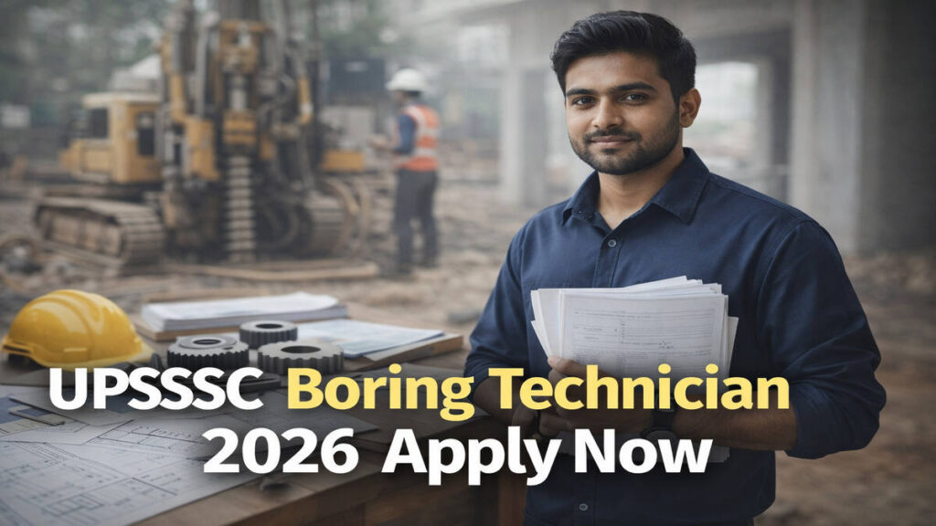 UPSSSC Assistant Boring Technician Vacancy 2026