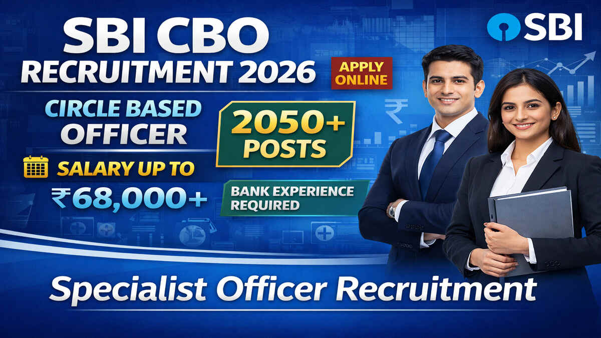 SBI Circle Based Officer CBO Recruitment 2026