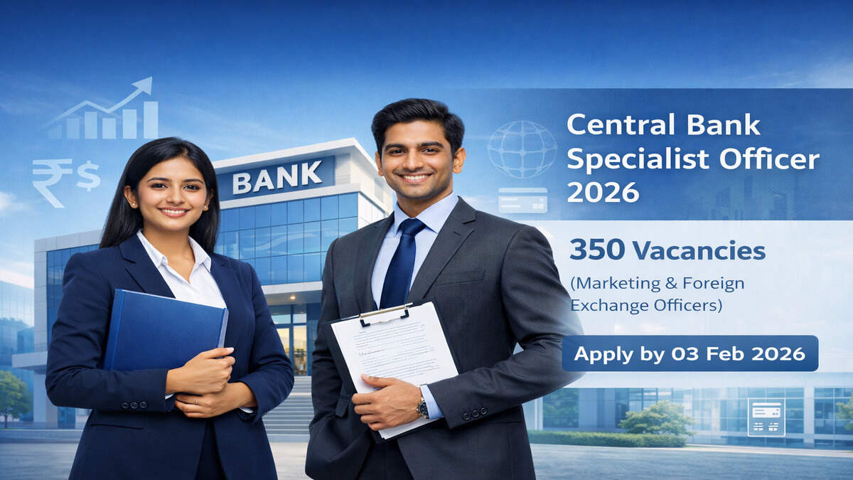 Central Bank Specialist Officer Recruitment 2026 Notification, Apply Online