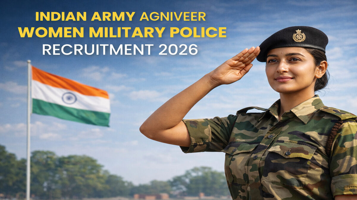 Indian Army Agniveer Women Military Police Recruitment 2026